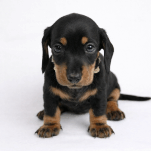 Teckel nain kaninchen femelle noire et feu