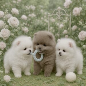 Nos bébés Spitz Poméranien...